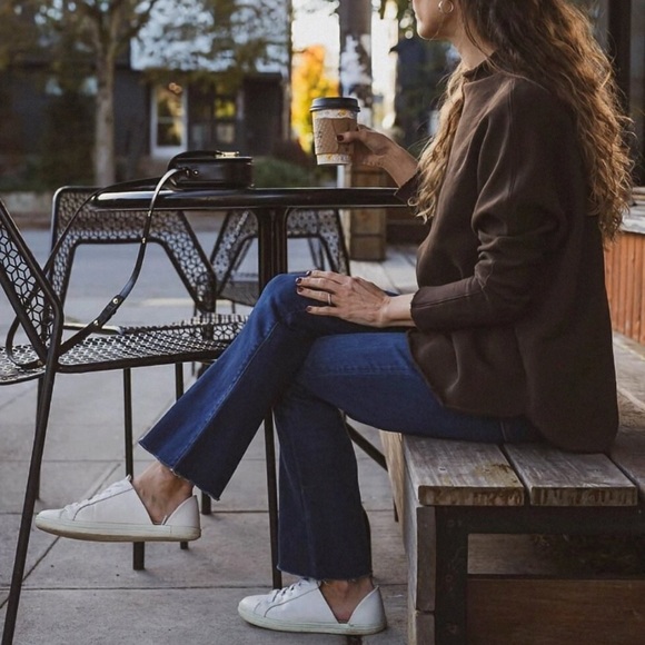 Freda Salvador EDA D'ORSAY SNEAKER In White Leather, 6.5 - Picture 12 of 13